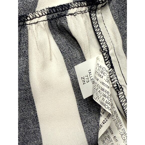 Zara TRF Collection Black and White Striped Top NWT - Picture 5 of 8